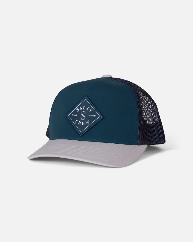 Sealine Retro Trucker - Navy/Quarry made by Salty Crew