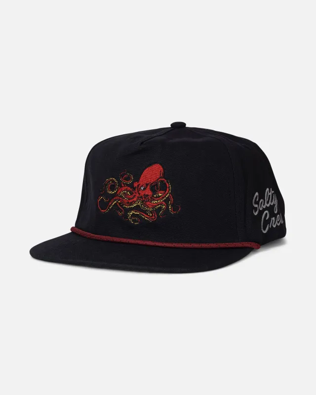 Coastal Snapback - Black made by Salty Crew