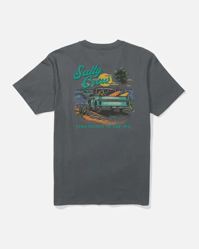 Truck Bed Crew Tee - Charcoal made by Salty Crew