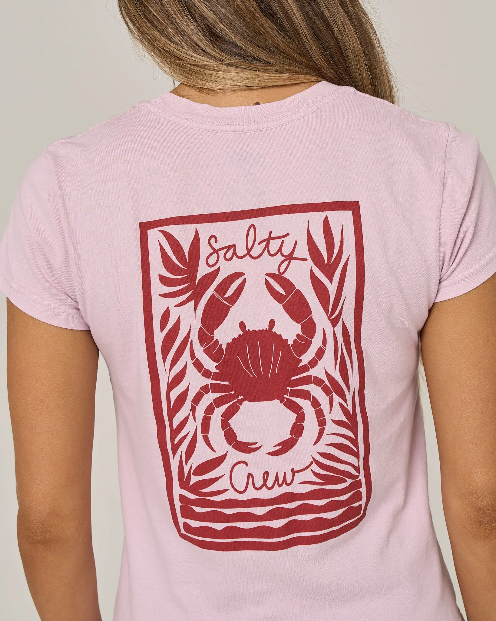 Crabby Modern Tee - Pale Orchid sold by Salty Crew product image thumbnail 3