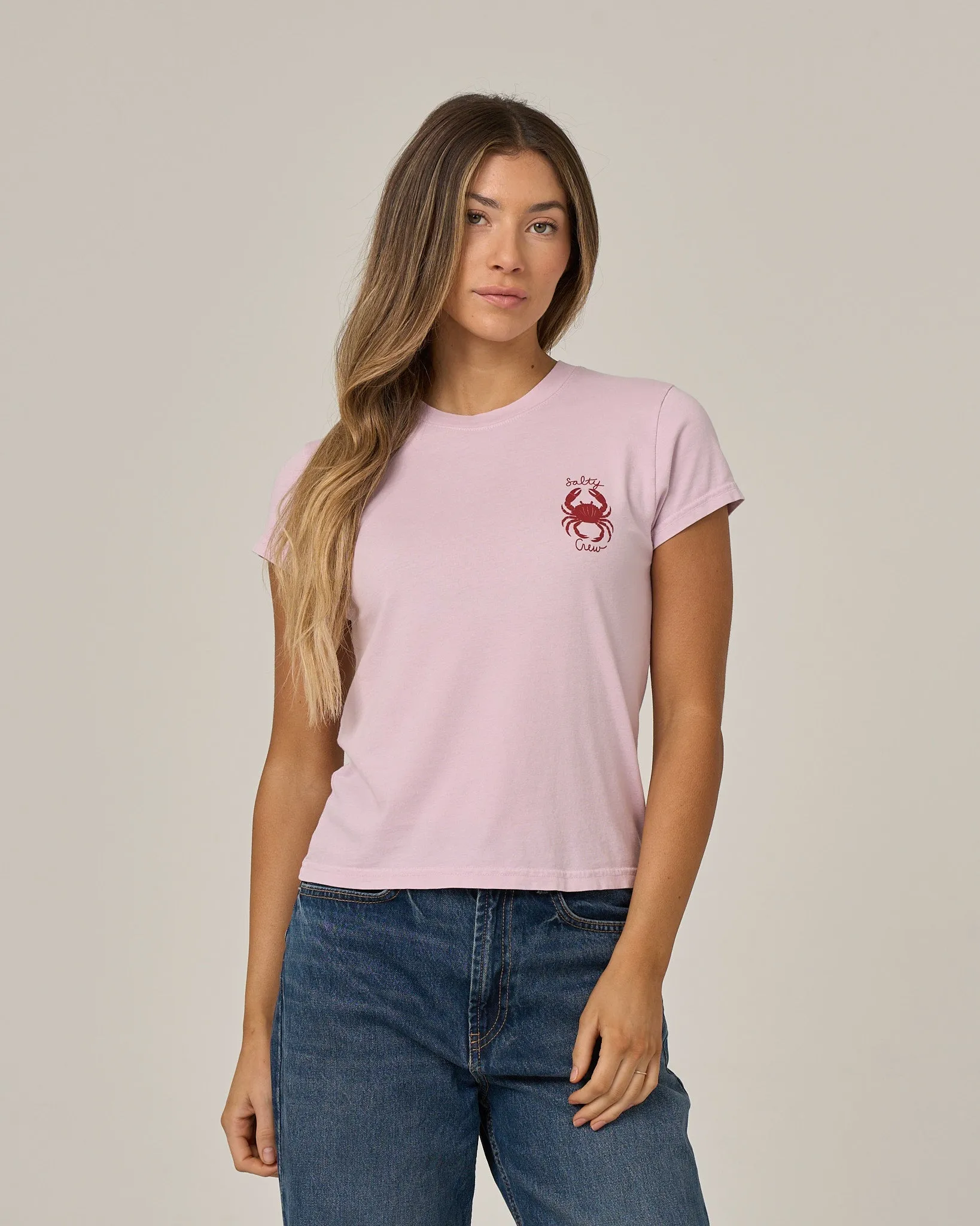 Crabby Modern Tee - Pale Orchid sold by Salty Crew product image thumbnail 2