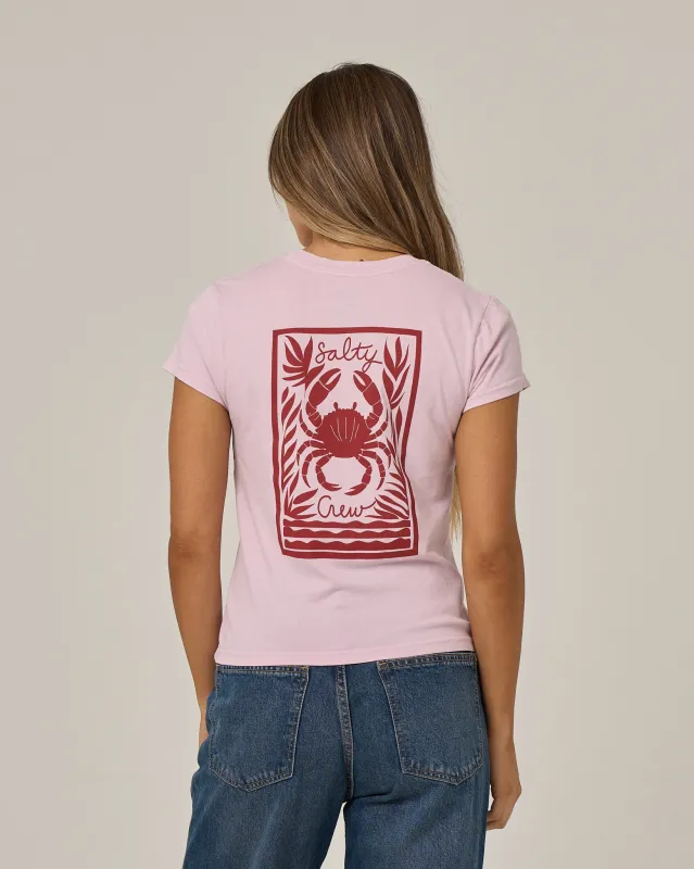 Crabby Modern Tee - Pale Orchid made by Salty Crew