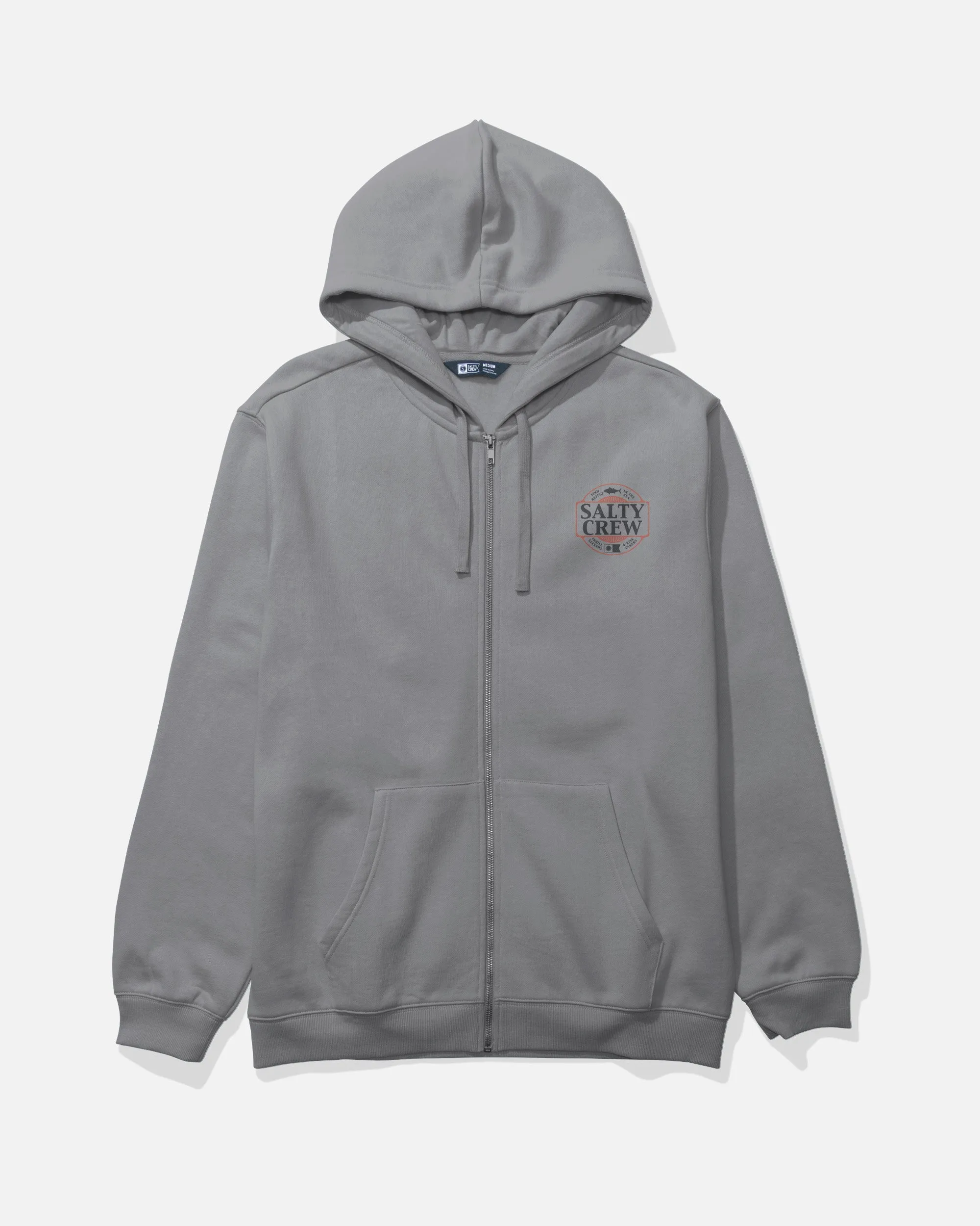Split Up Zip Fleece - Shark Skin sold by Salty Crew product image thumbnail 2