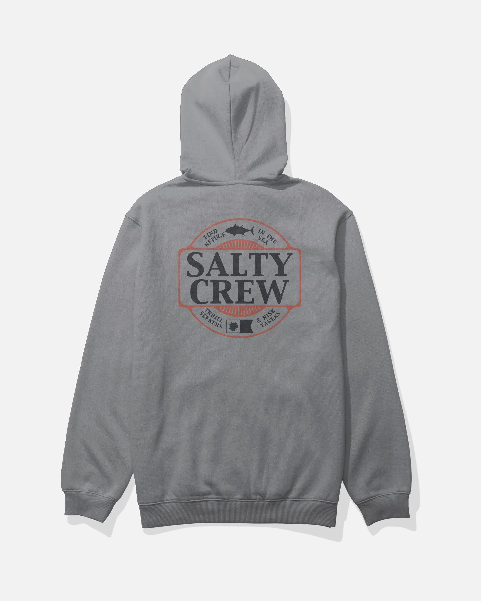 Split Up Zip Fleece - Shark Skin sold by Salty Crew