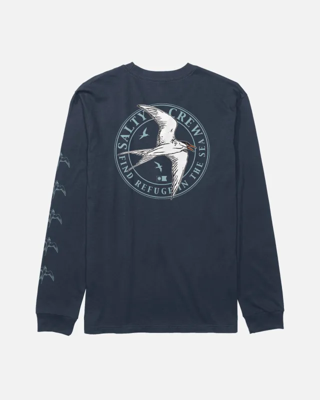 Tern Long Sleeve Tee - Navy made by Salty Crew