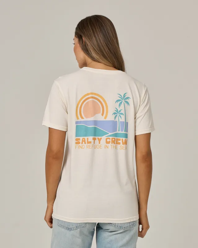 Sushi Roll Boyfriend Tee - Off White made by Salty Crew