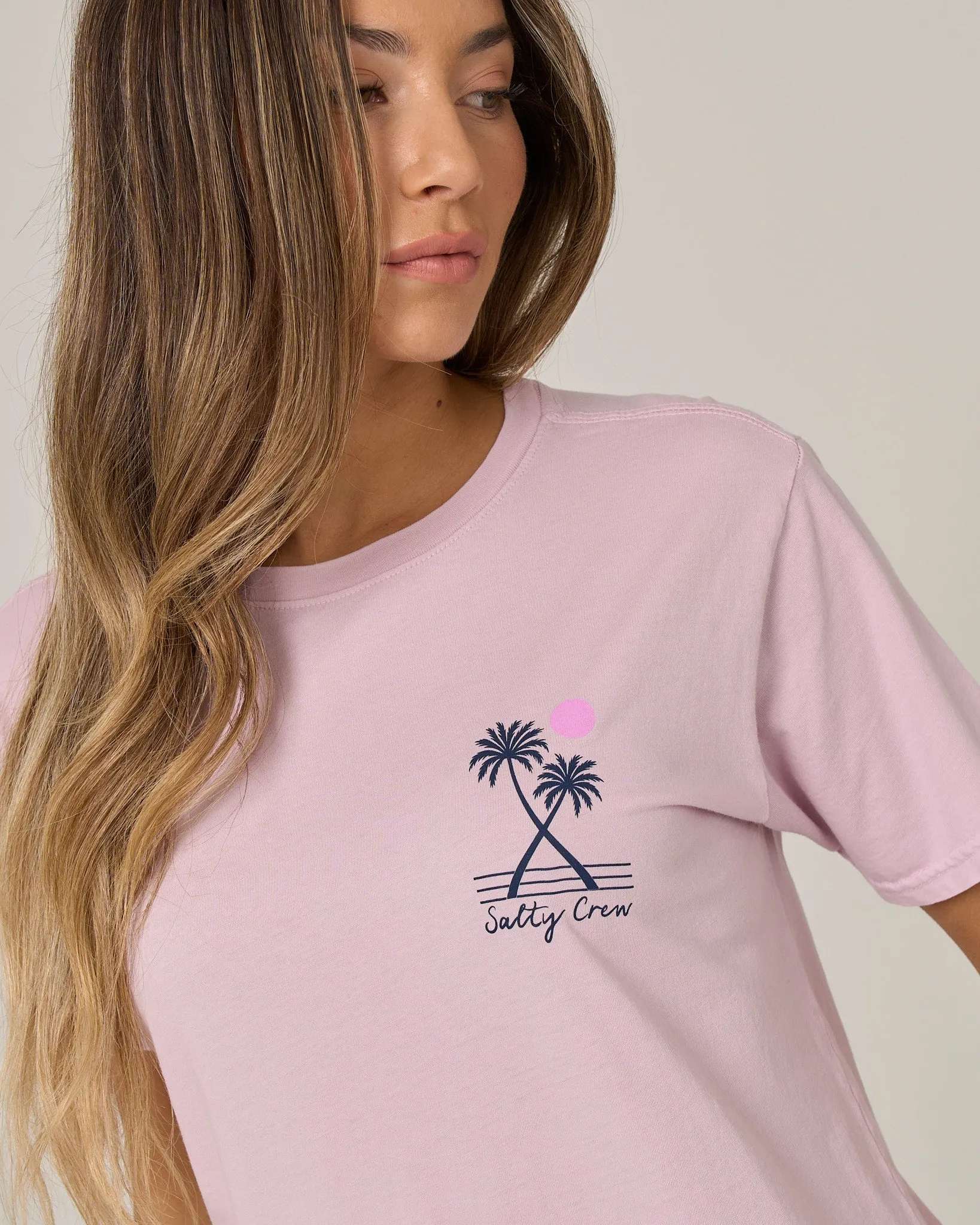 Moon Wake Boyfriend Tee - Pale Orchid sold by Salty Crew product image thumbnail 4