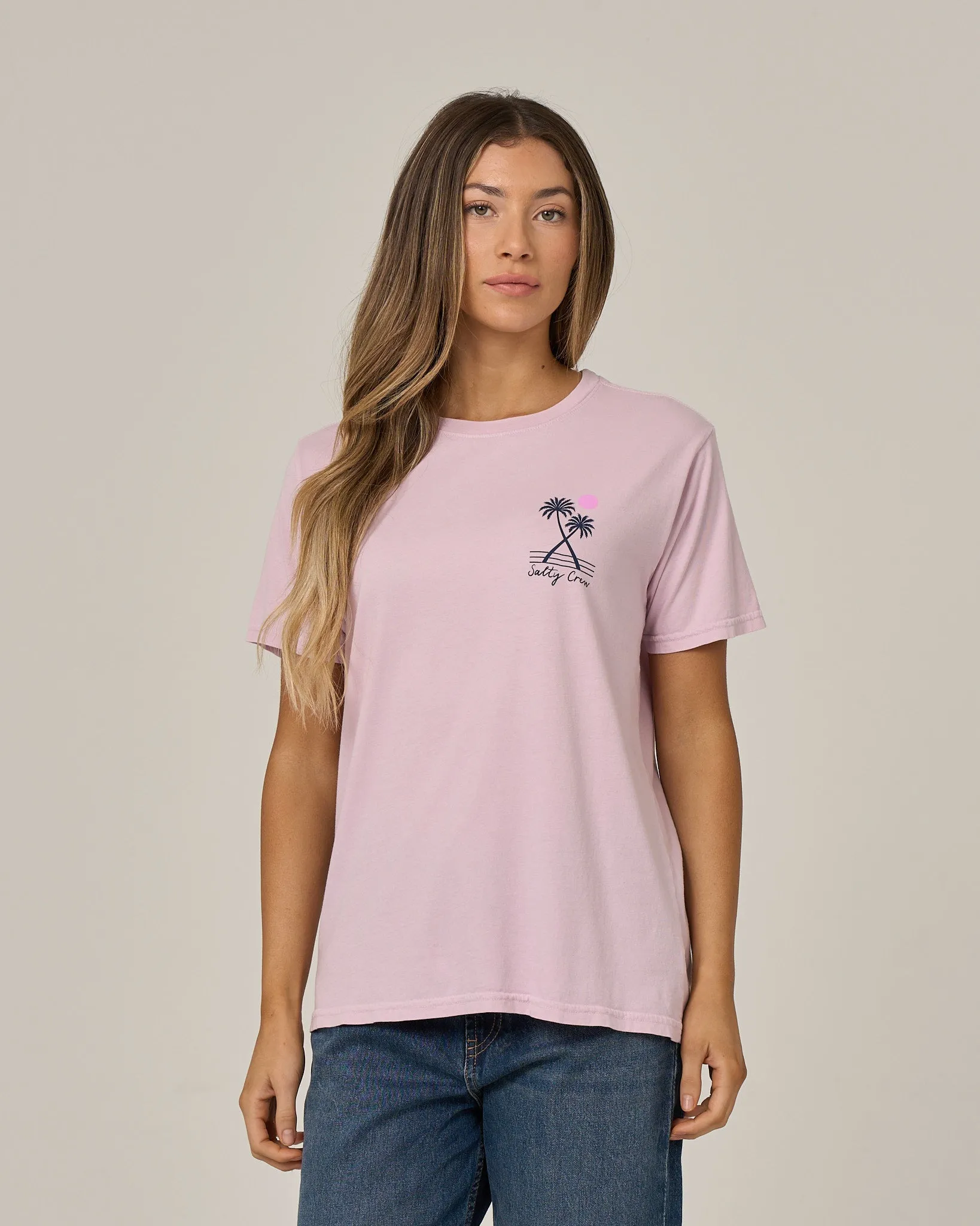 Moon Wake Boyfriend Tee - Pale Orchid sold by Salty Crew product image thumbnail 2