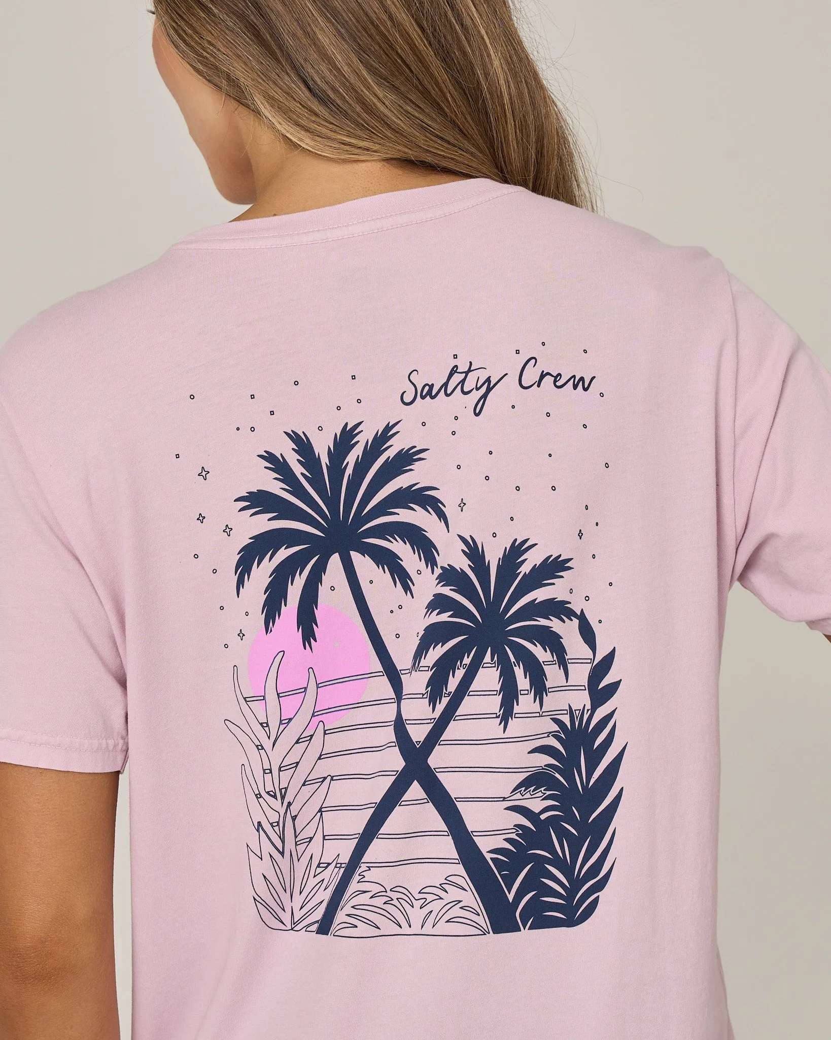 Moon Wake Boyfriend Tee - Pale Orchid sold by Salty Crew product image thumbnail 3