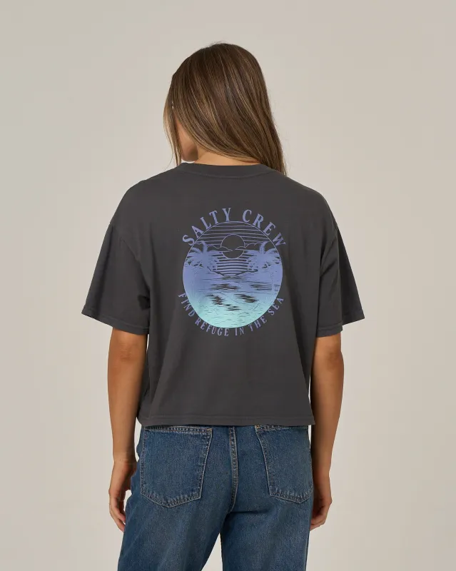 Tropics Skimmer Tee - Charcoal made by Salty Crew