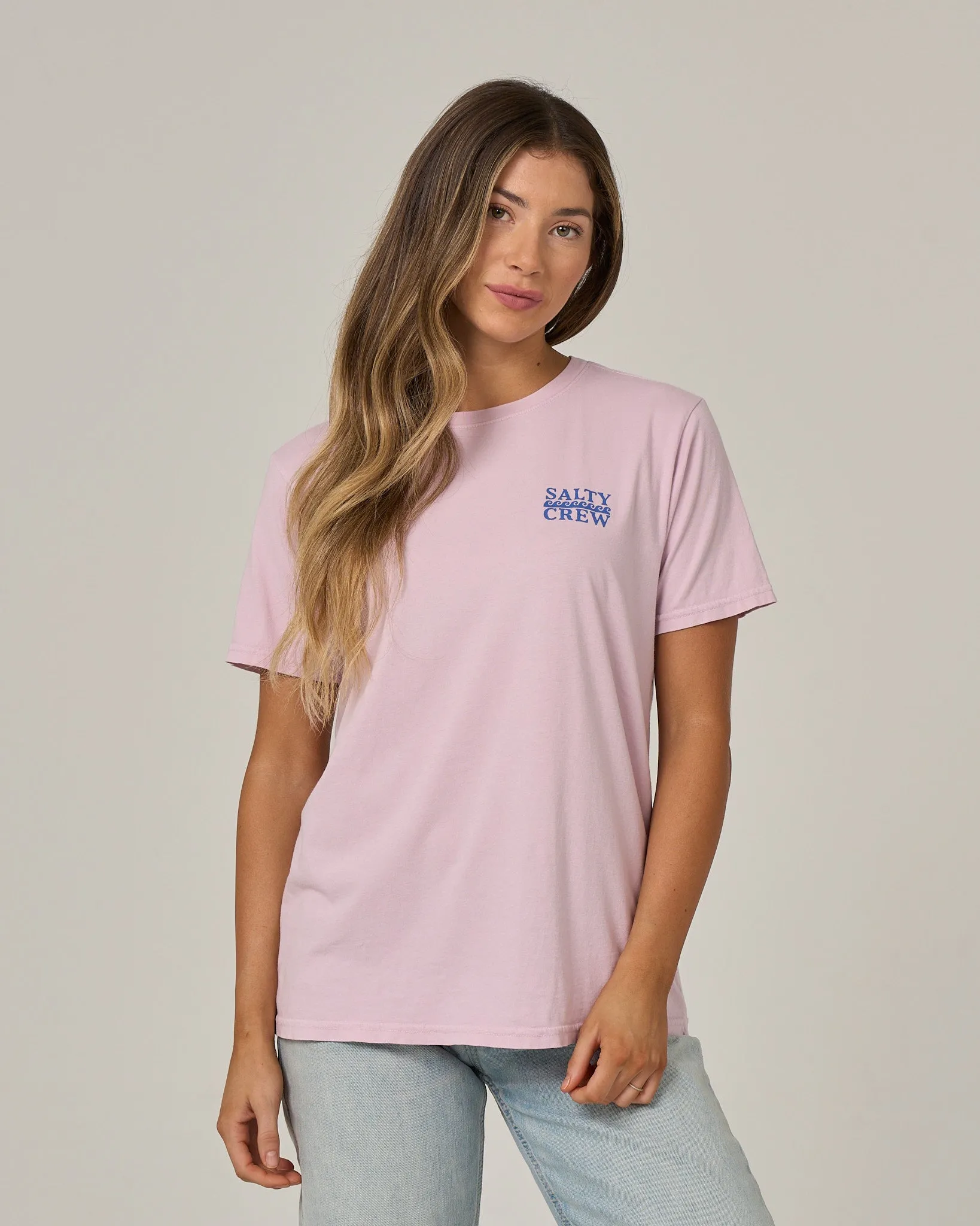 Lobster Roll Boyfriend Tee - Pale Orchid sold by Salty Crew product image thumbnail 2