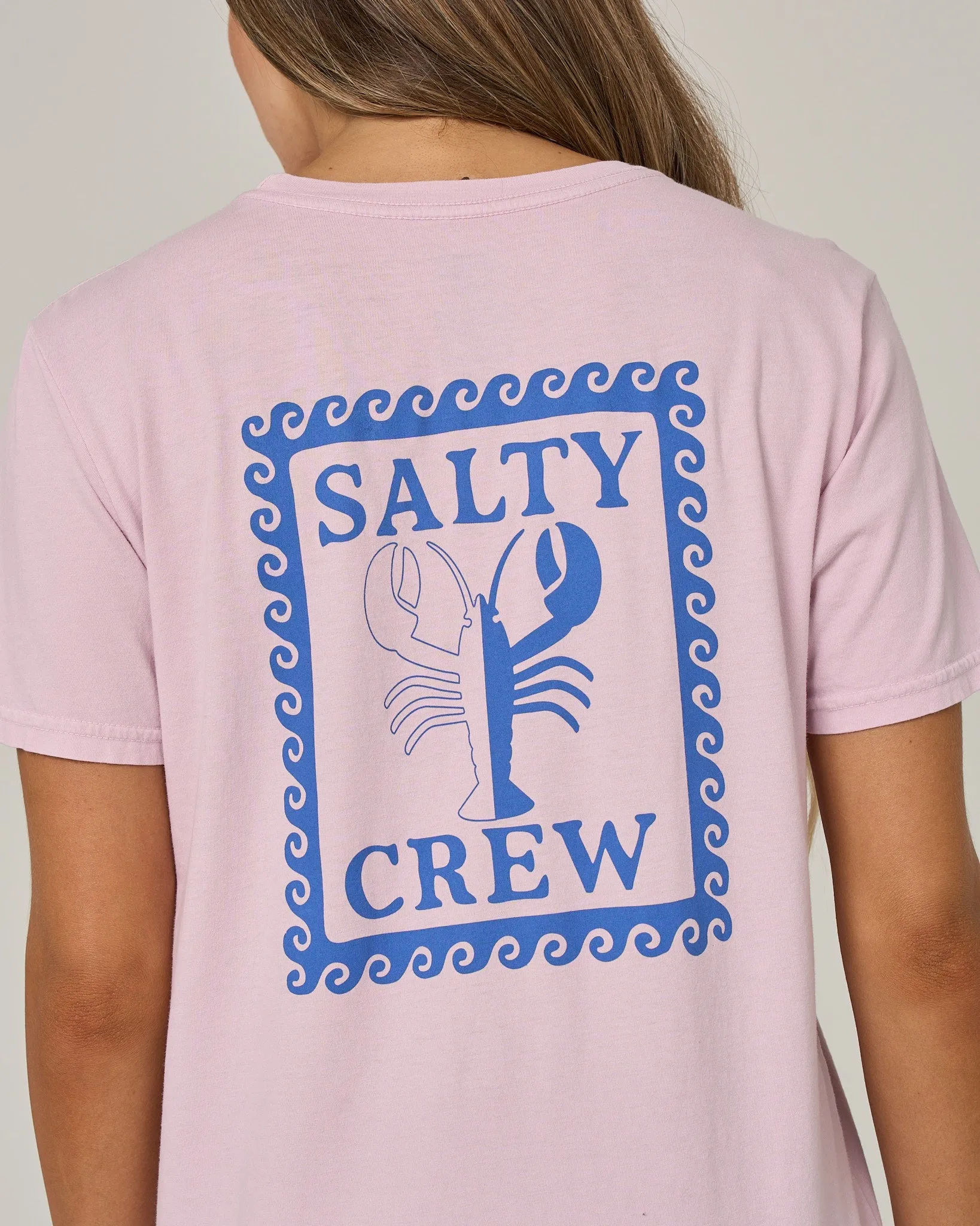 Lobster Roll Boyfriend Tee - Pale Orchid sold by Salty Crew product image thumbnail 3