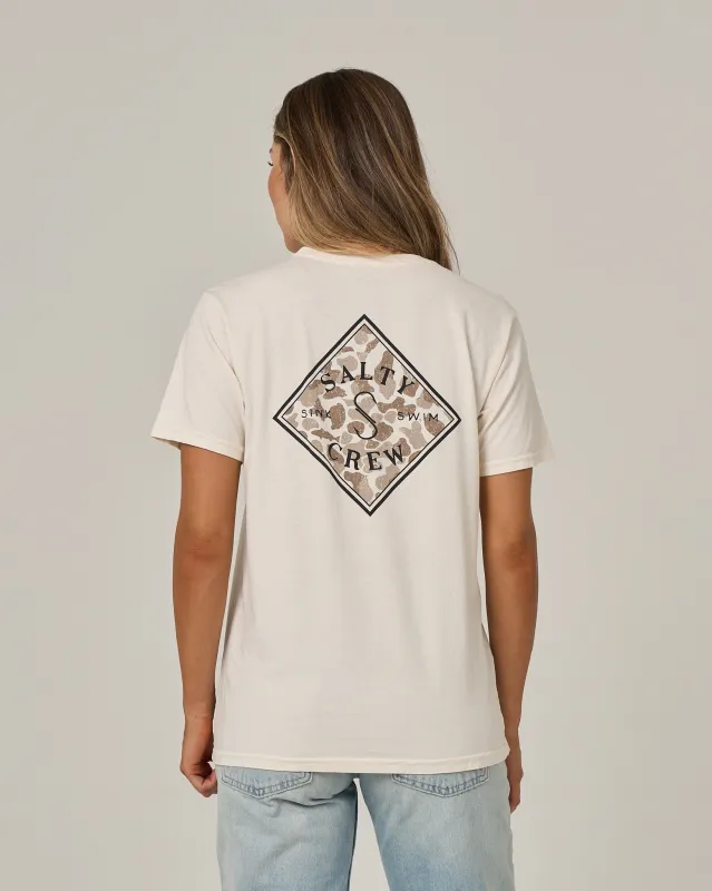 Tippet Fill Boyfriend Tee - Off White made by Salty Crew
