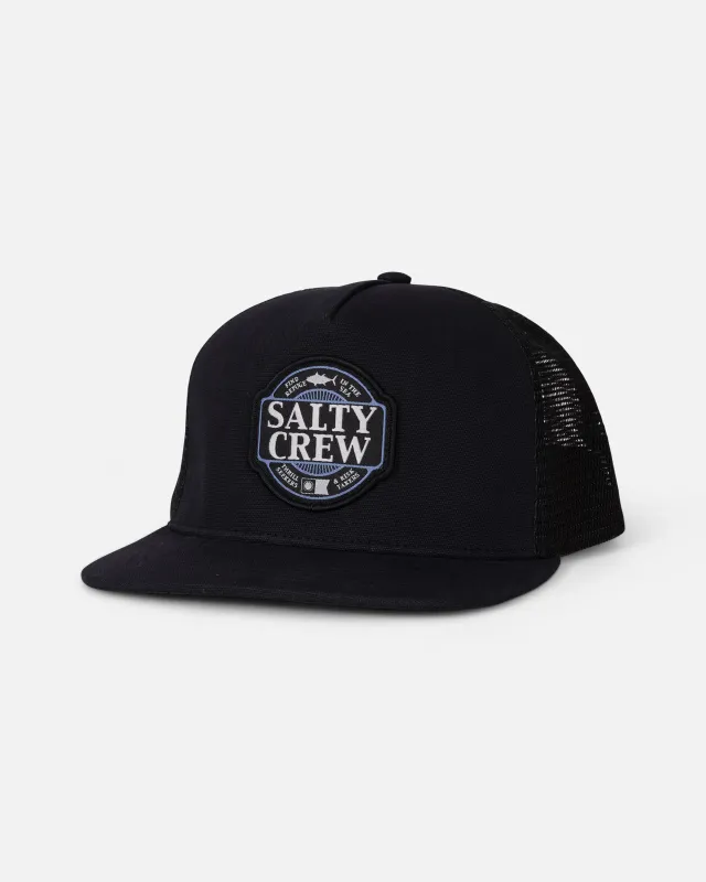 Split Fill Trucker - Black made by Salty Crew