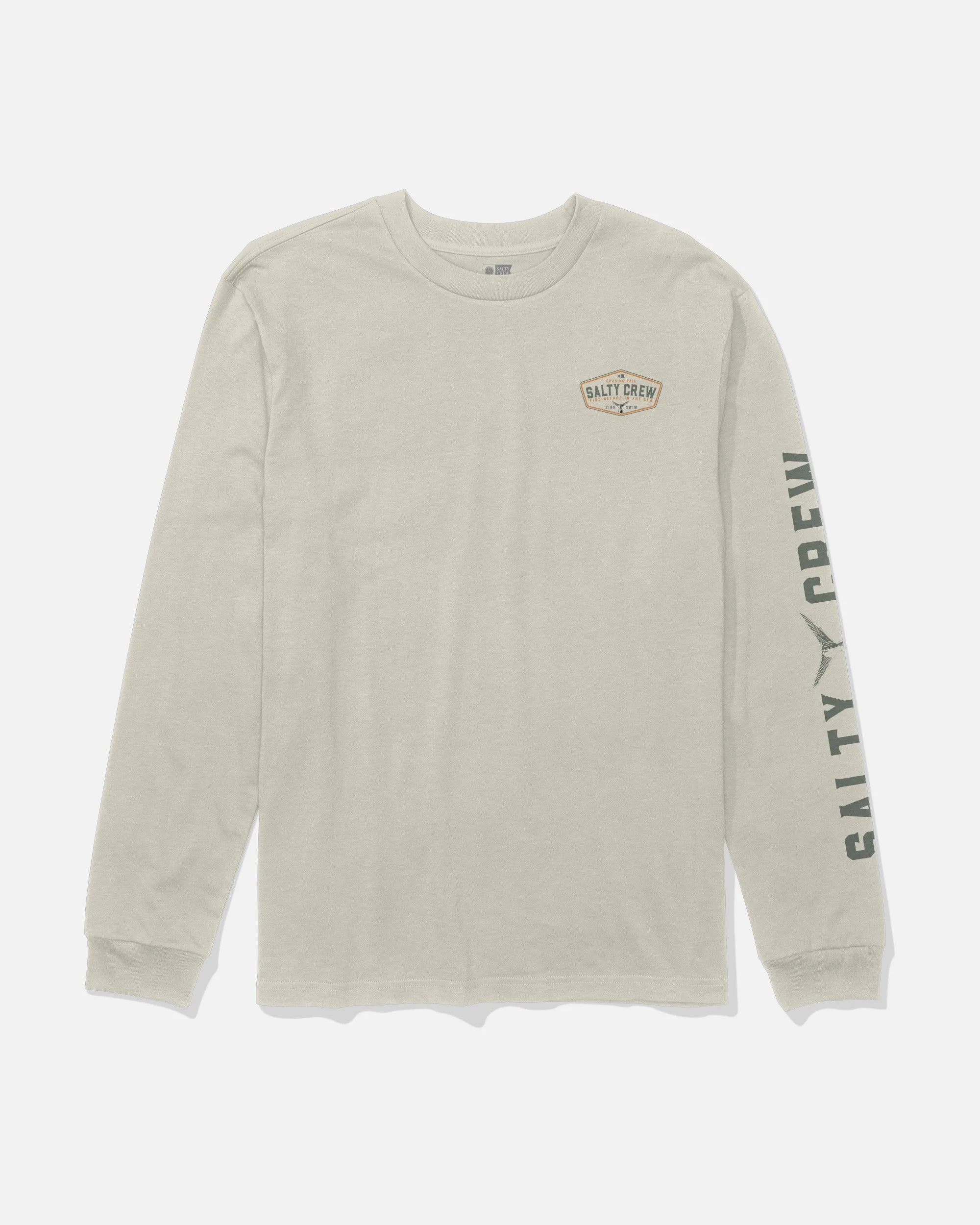 Tailfin Long Sleeve Tee - Bone sold by Salty Crew product image thumbnail 2