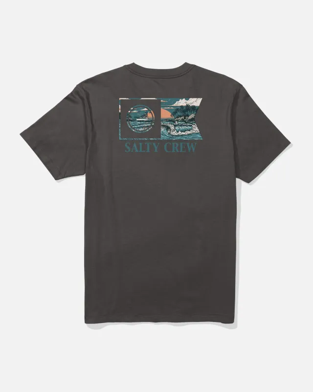 Flagship Crew Tee - Dark Grey made by Salty Crew