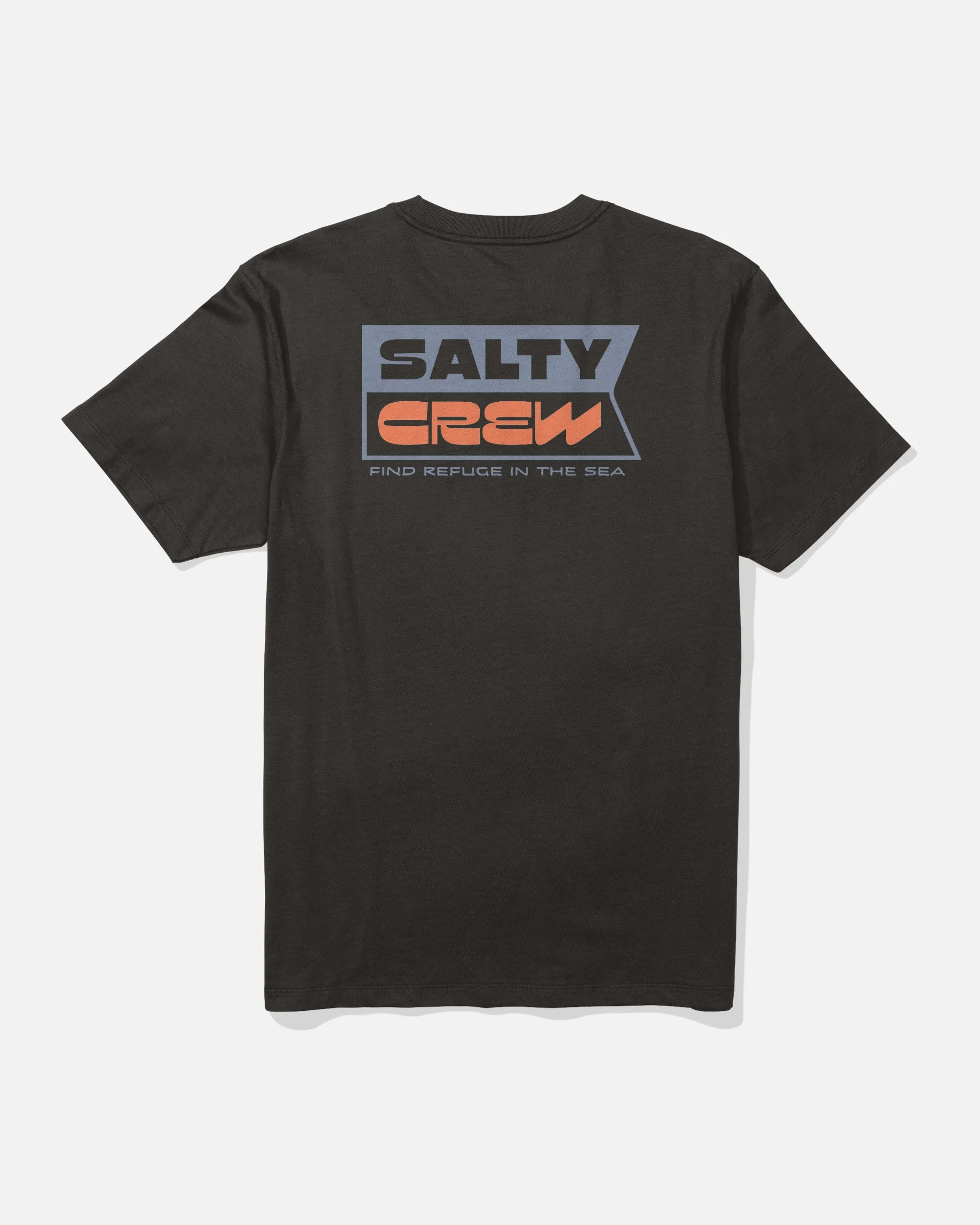 Inverse Flag Crew Tee - Black sold by Salty Crew