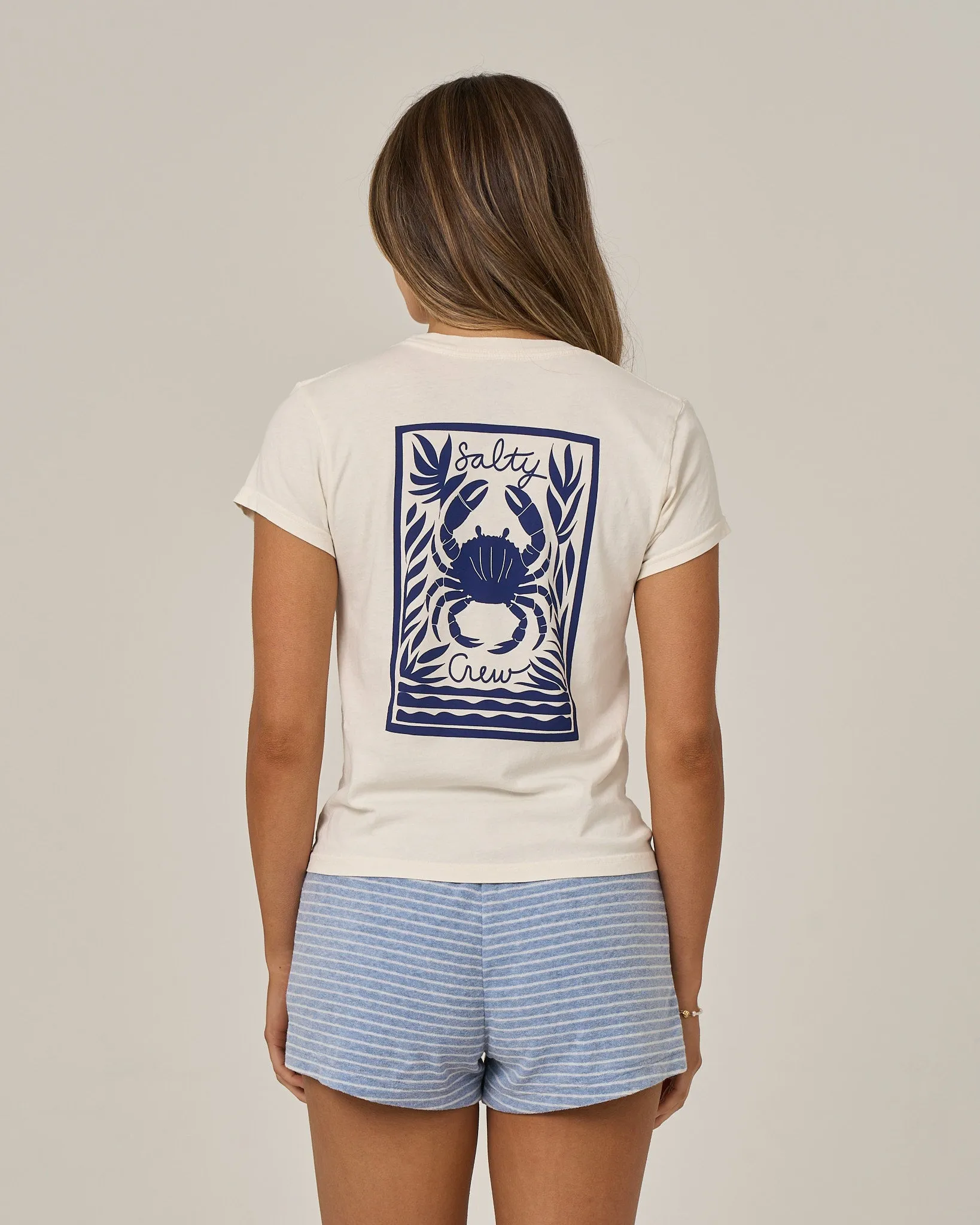 Crabby Modern Tee - Off White sold by Salty Crew