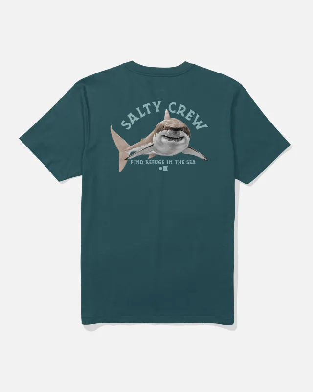Lurking Crew Tee - Atlantic Blue made by Salty Crew