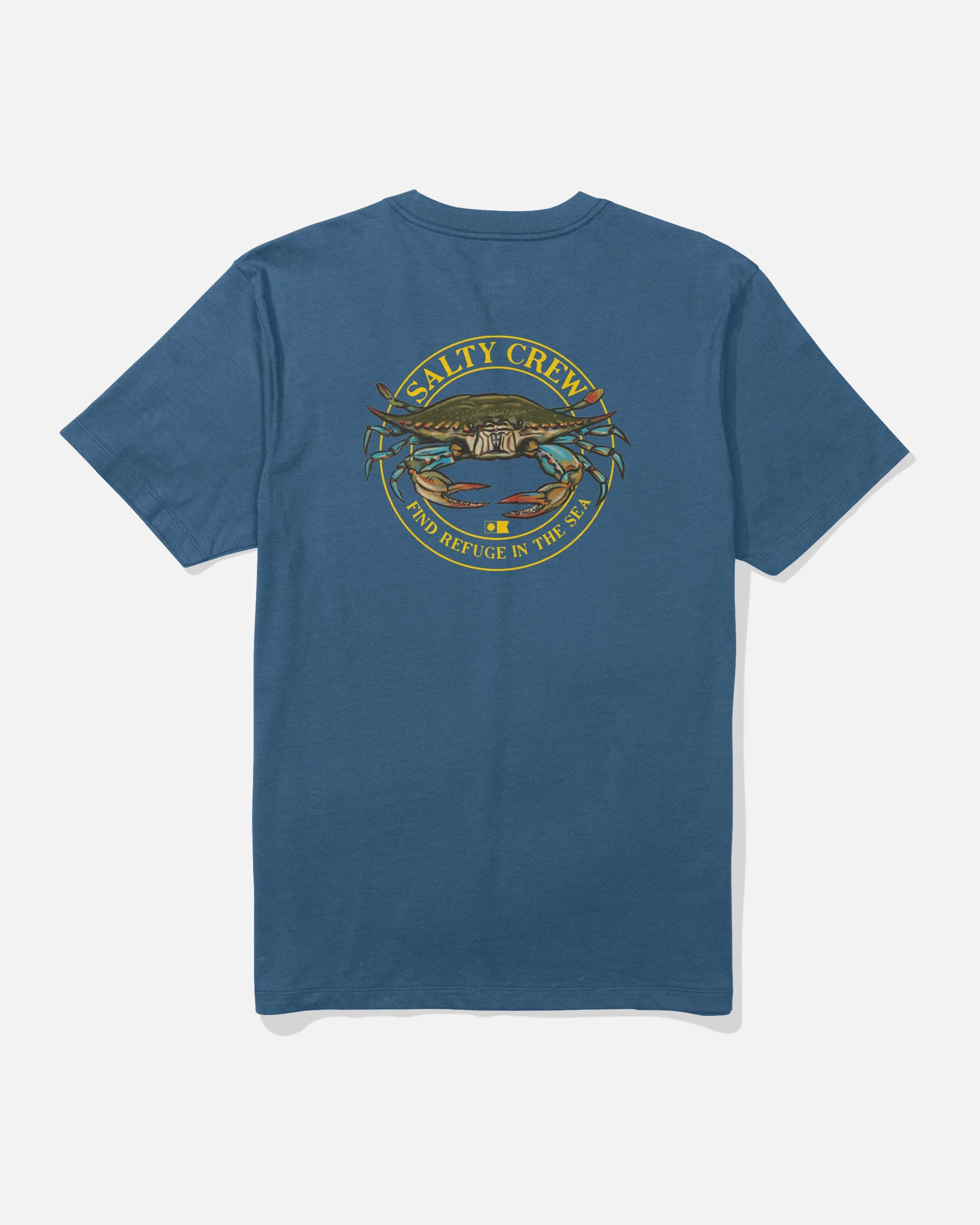 Jimmy Crew Tee - Cast Blue sold by Salty Crew