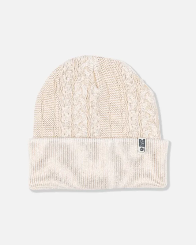 Fisherman Beanie - Stone made by Salty Crew