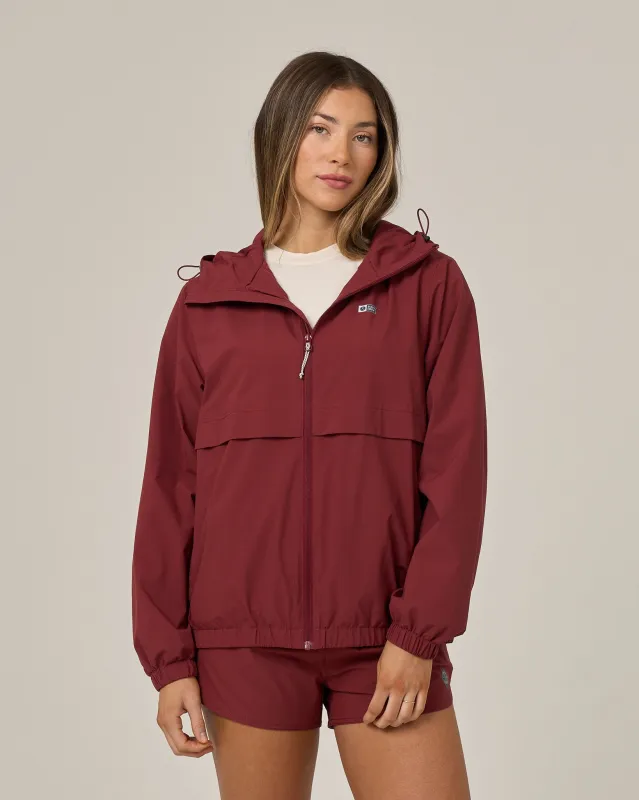 Barrier Windbreaker - Maroon made by Salty Crew