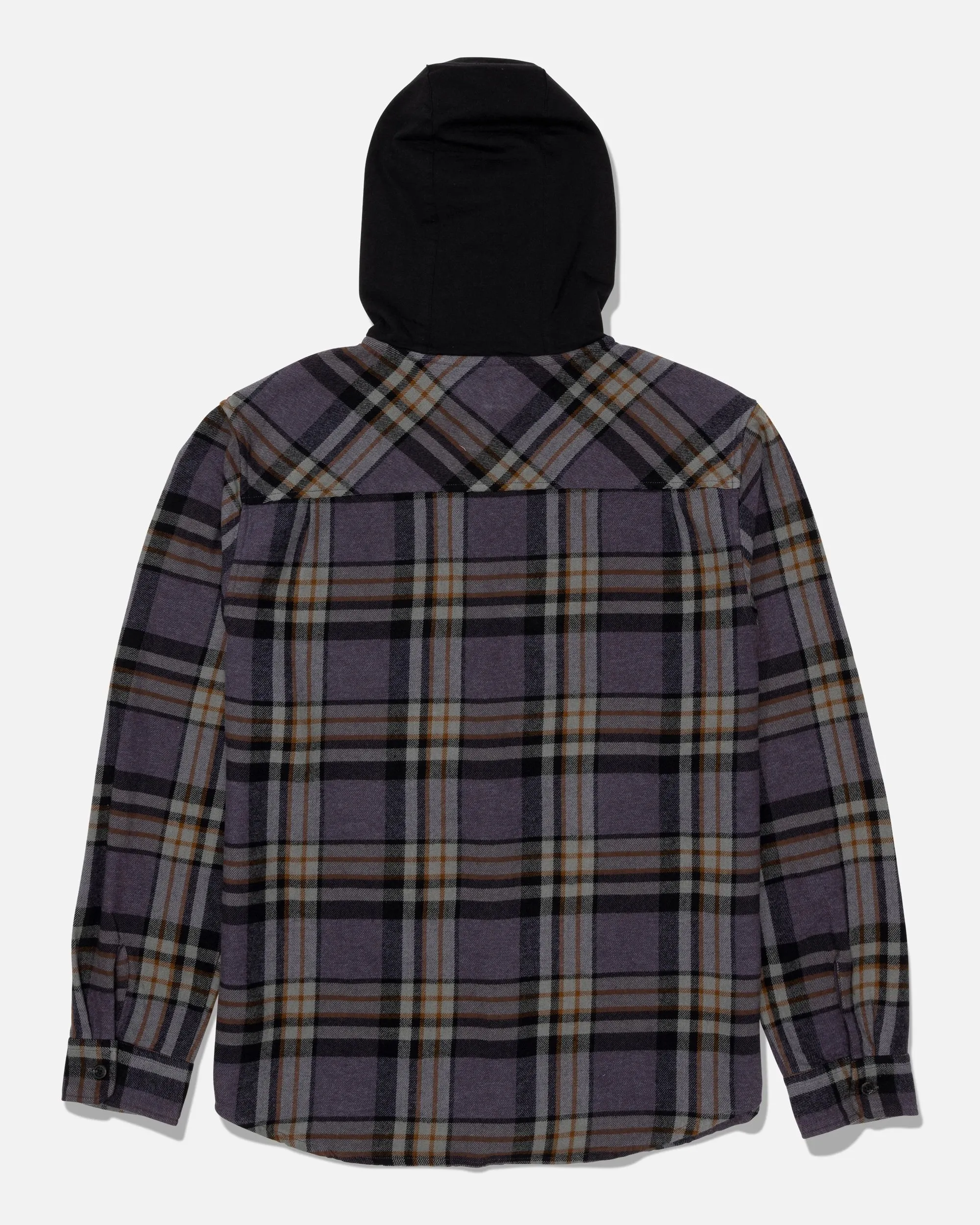 Whitewash Hooded Flannel - Dark Grey sold by Salty Crew product image thumbnail 2