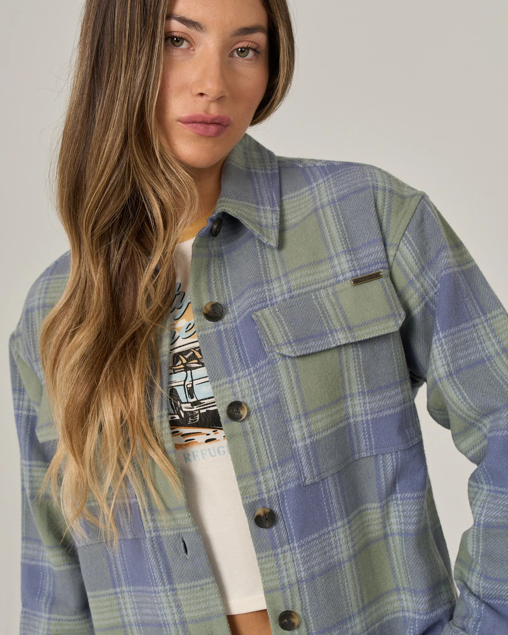 Day Trip Shacket - Flint sold by Salty Crew product image thumbnail 4
