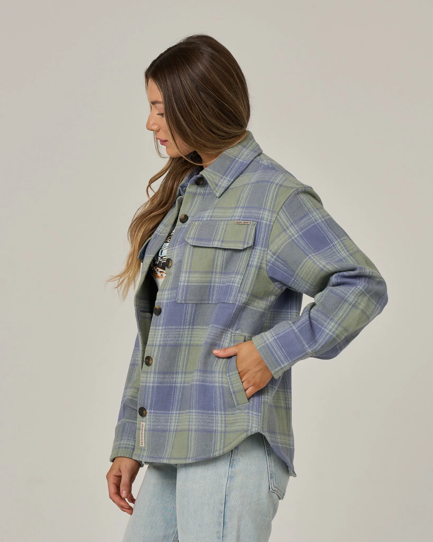 Day Trip Shacket - Flint sold by Salty Crew product image thumbnail 3