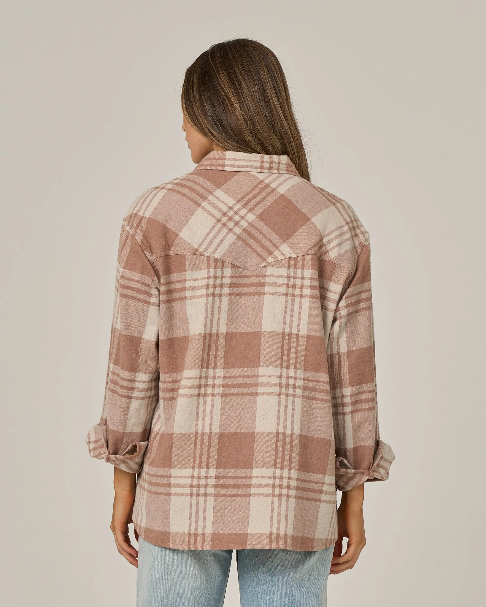 Out West Flannel - Taupe sold by Salty Crew product image thumbnail 2