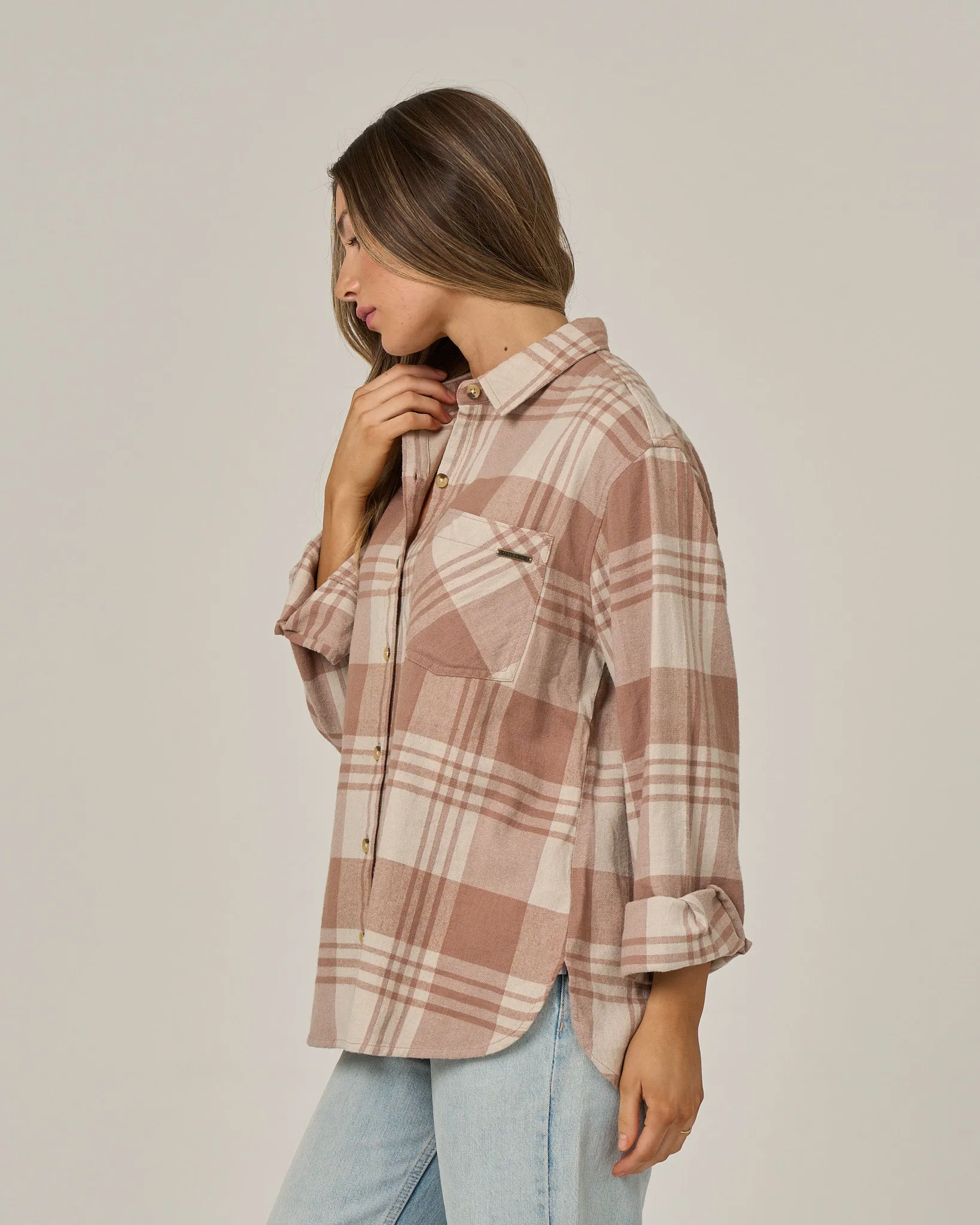 Out West Flannel - Taupe sold by Salty Crew product image thumbnail 3