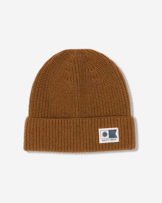 Refuge Wool Beanie - Bronze Brown made by Salty Crew