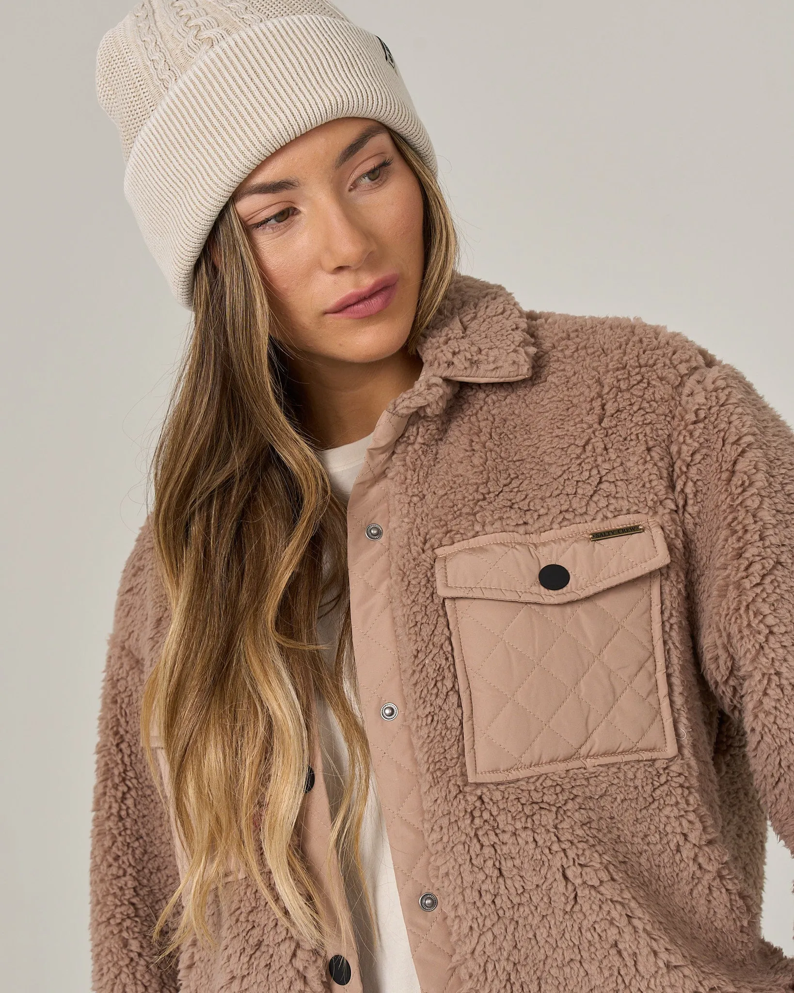 Calm Seas Shacket - Taupe sold by Salty Crew product image thumbnail 4