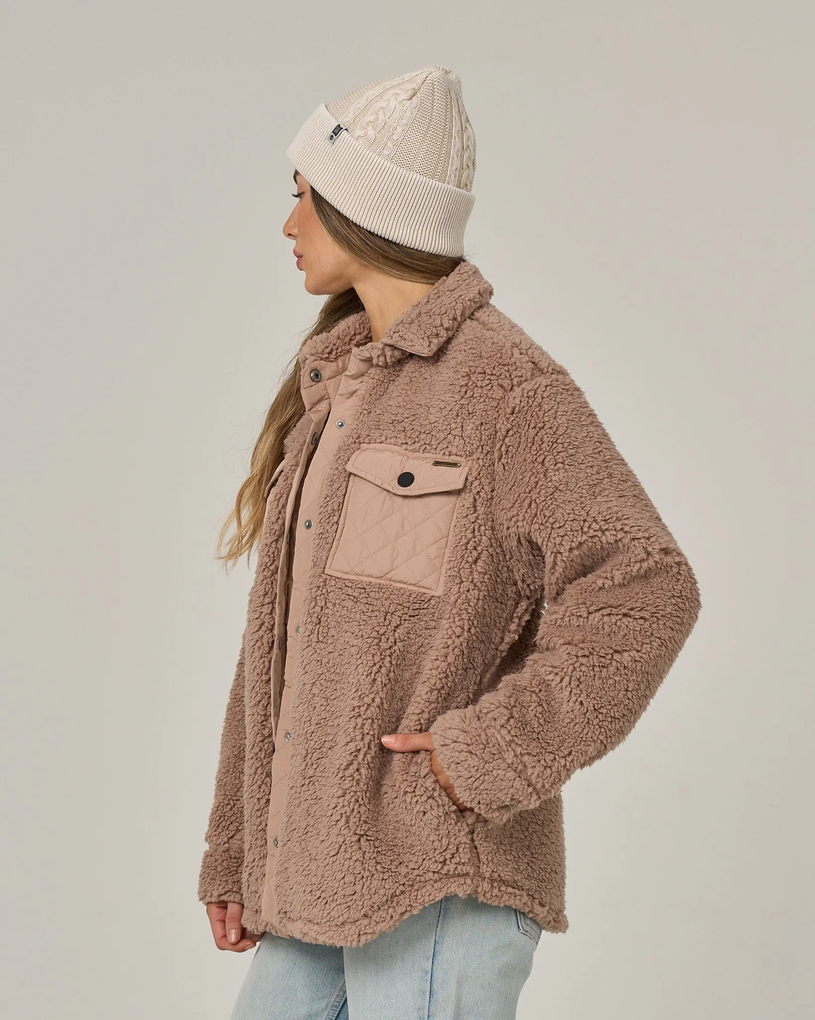 Calm Seas Shacket - Taupe sold by Salty Crew product image thumbnail 3