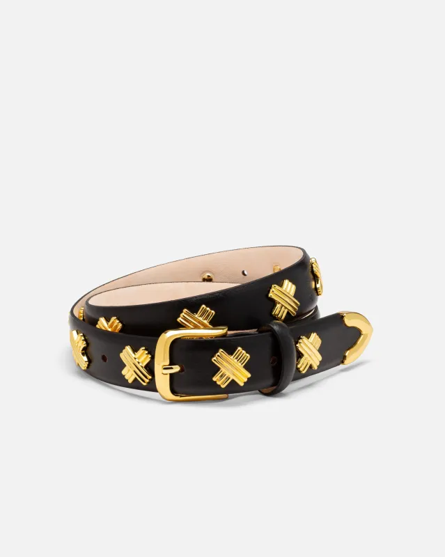X Studded Belt sold by Aureum Collective