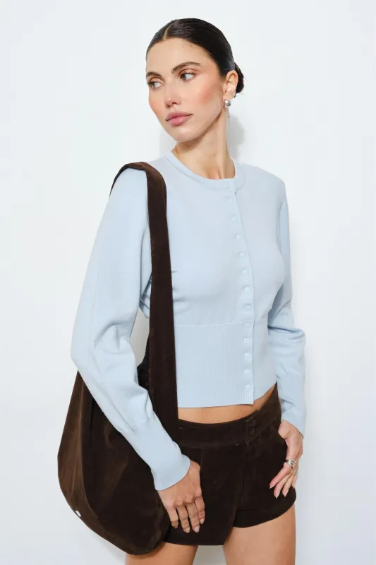 LC1390C | Cassandra Snap Button Cardigan made by Loucia