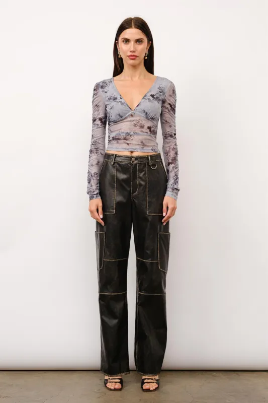 LC2160T | Layla Ruched Fitted Top made by Loucia