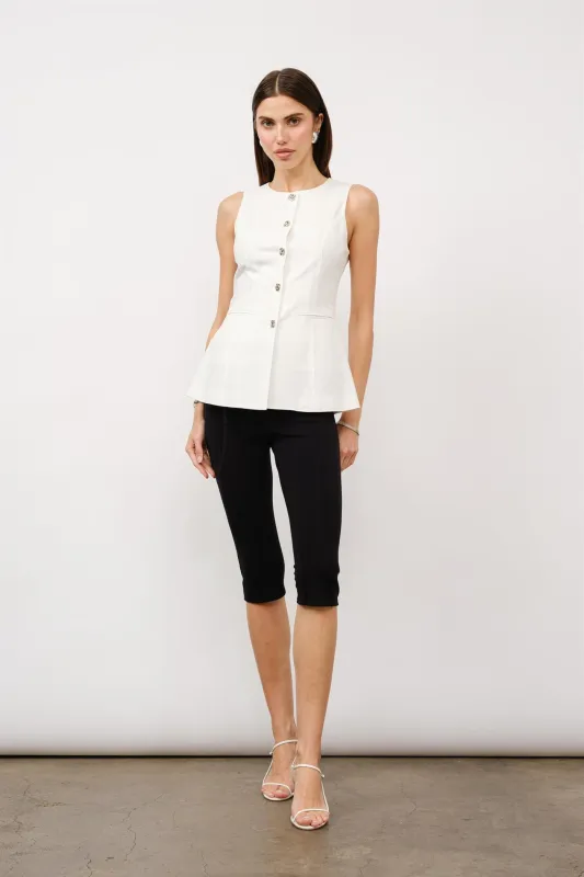 LC2473T | Kennedy Fitted Vest made by Loucia