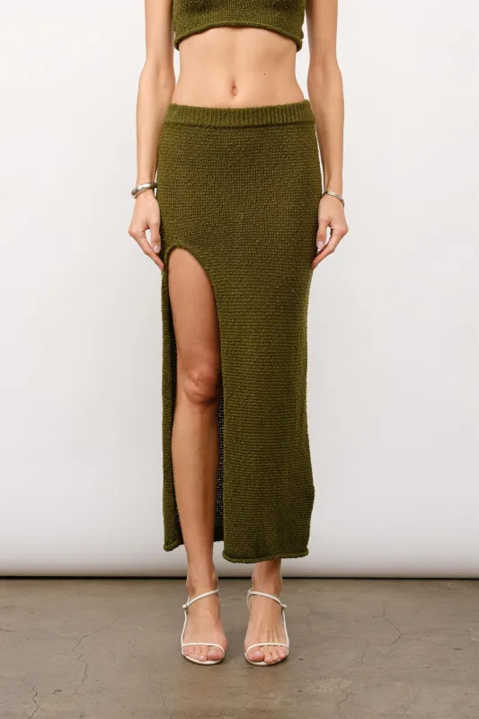 LC1781S | Maude Knit Maxi Skirt sold by Loucia