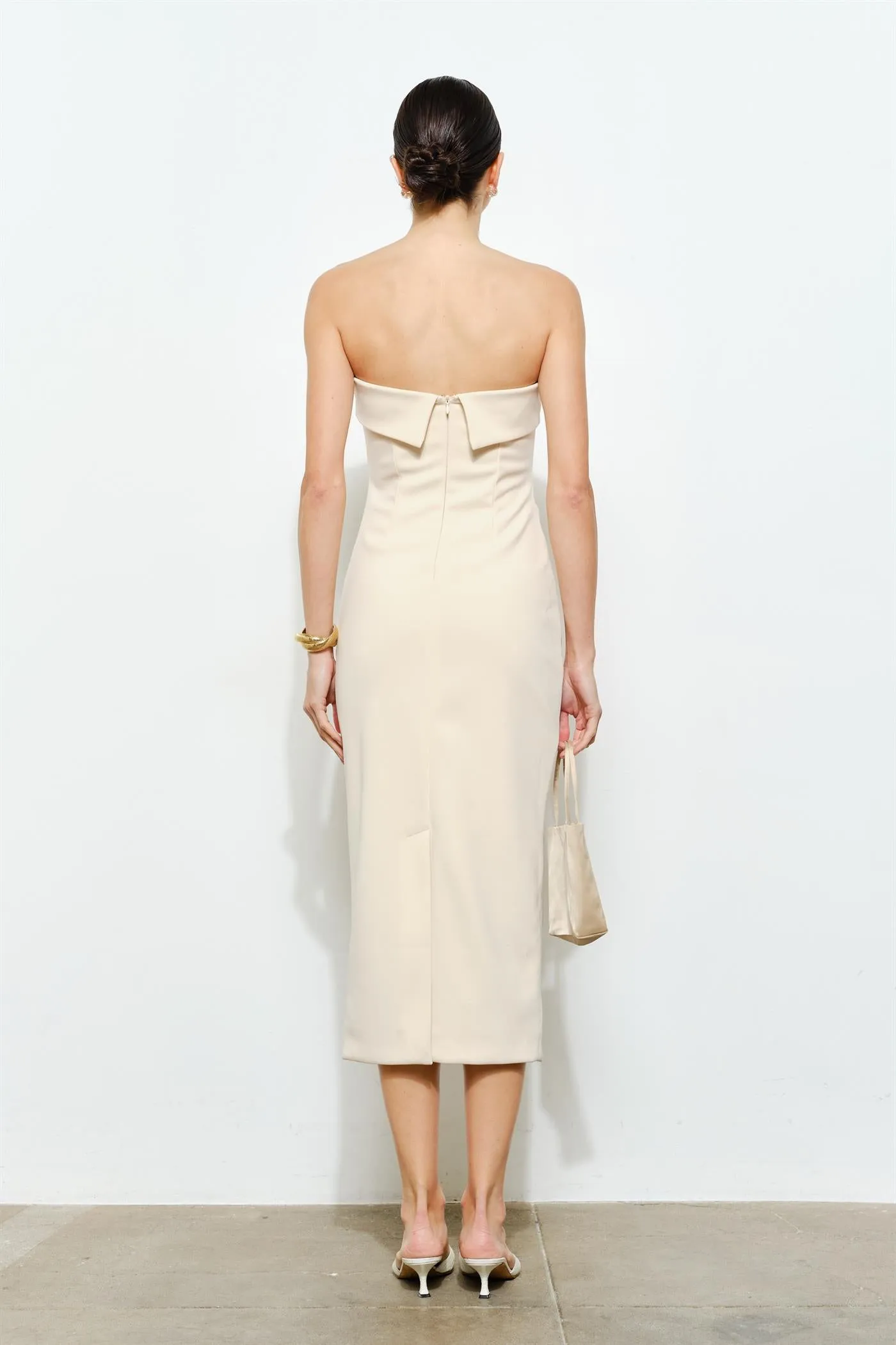 LC2019D | Alessia Strapless Column Midii Dress sold by Loucia product image thumbnail 3