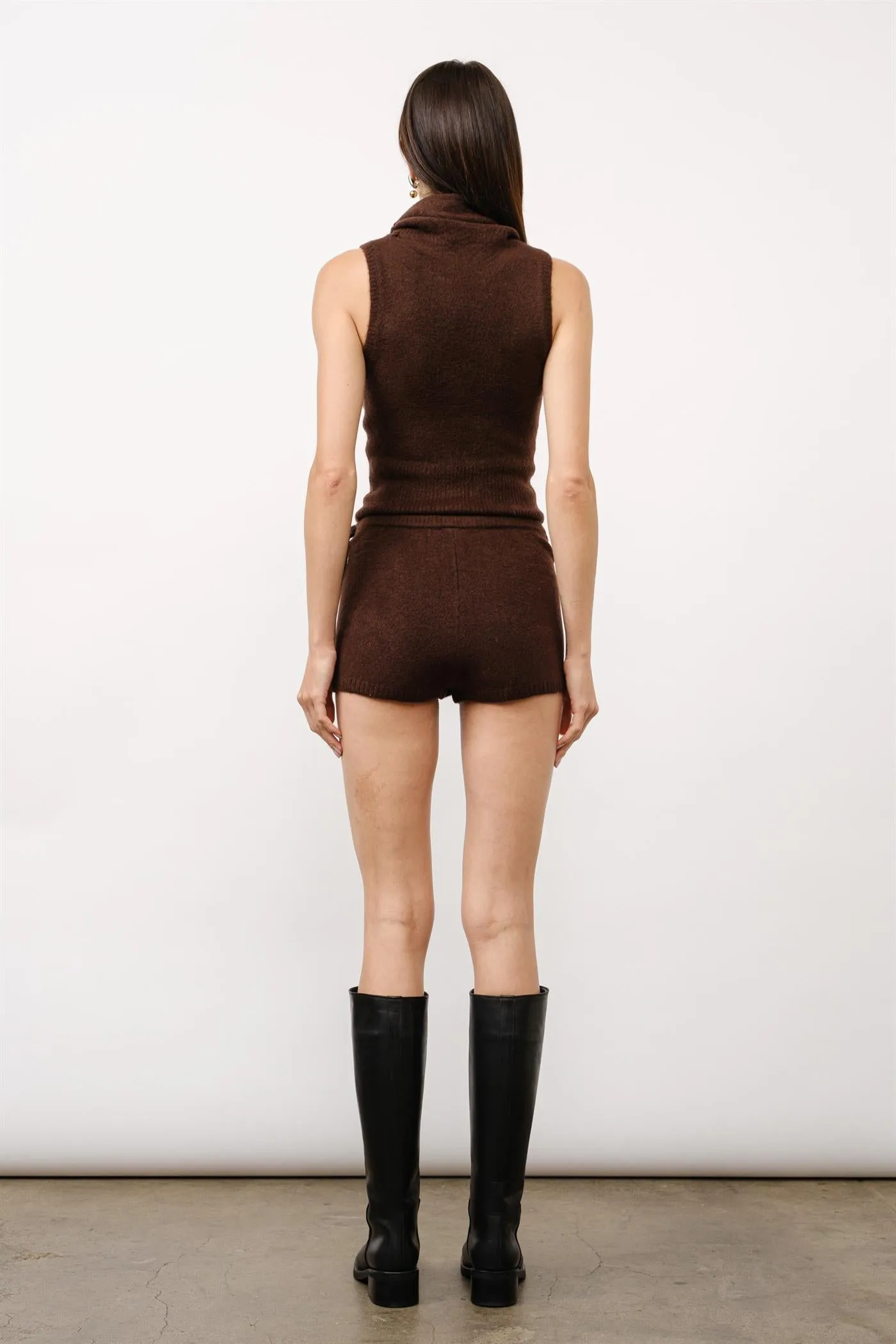 LC2143T | Serena Turtle Neck Sleeveless Knit Top sold by Loucia product image thumbnail 3