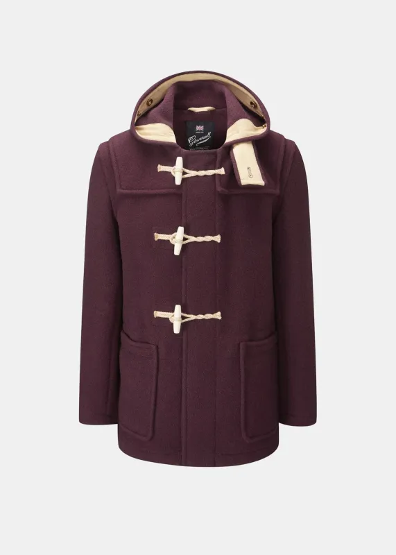 Men's Mid-Length Monty Duffle Coat Burgundy (Archive) sold by Gloverall
