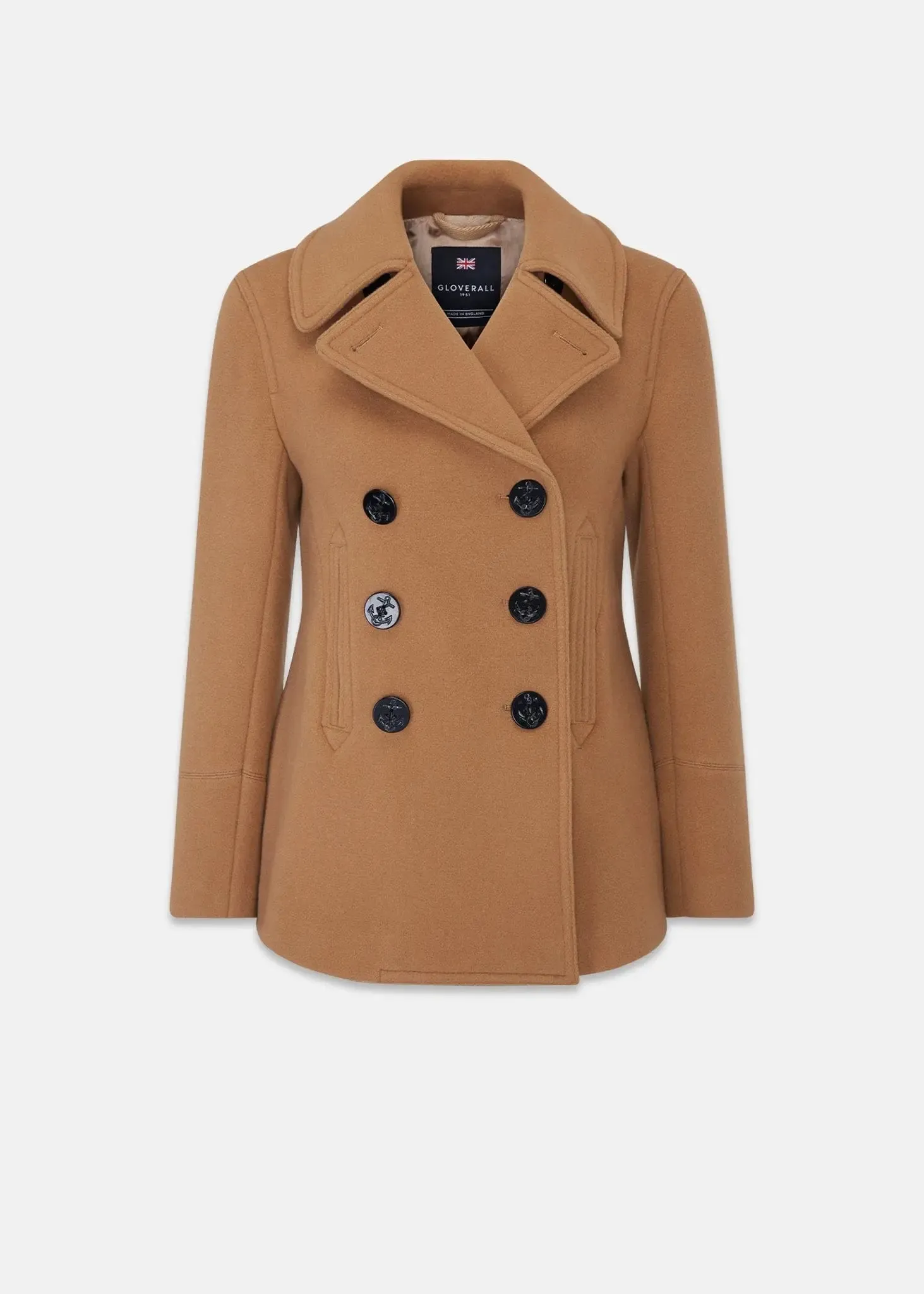 Women's Bronte Peacoat Camel sold by Gloverall