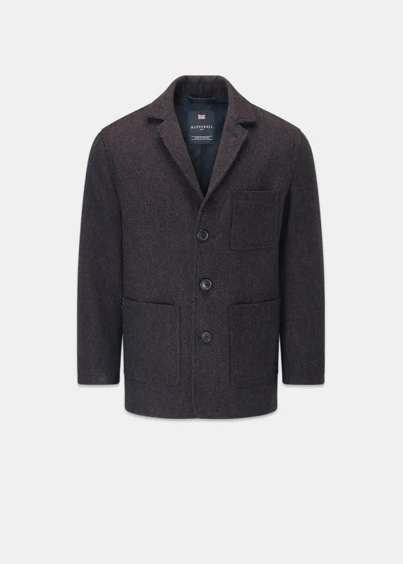 Men's Oscar Blazer Mulberry made by Gloverall