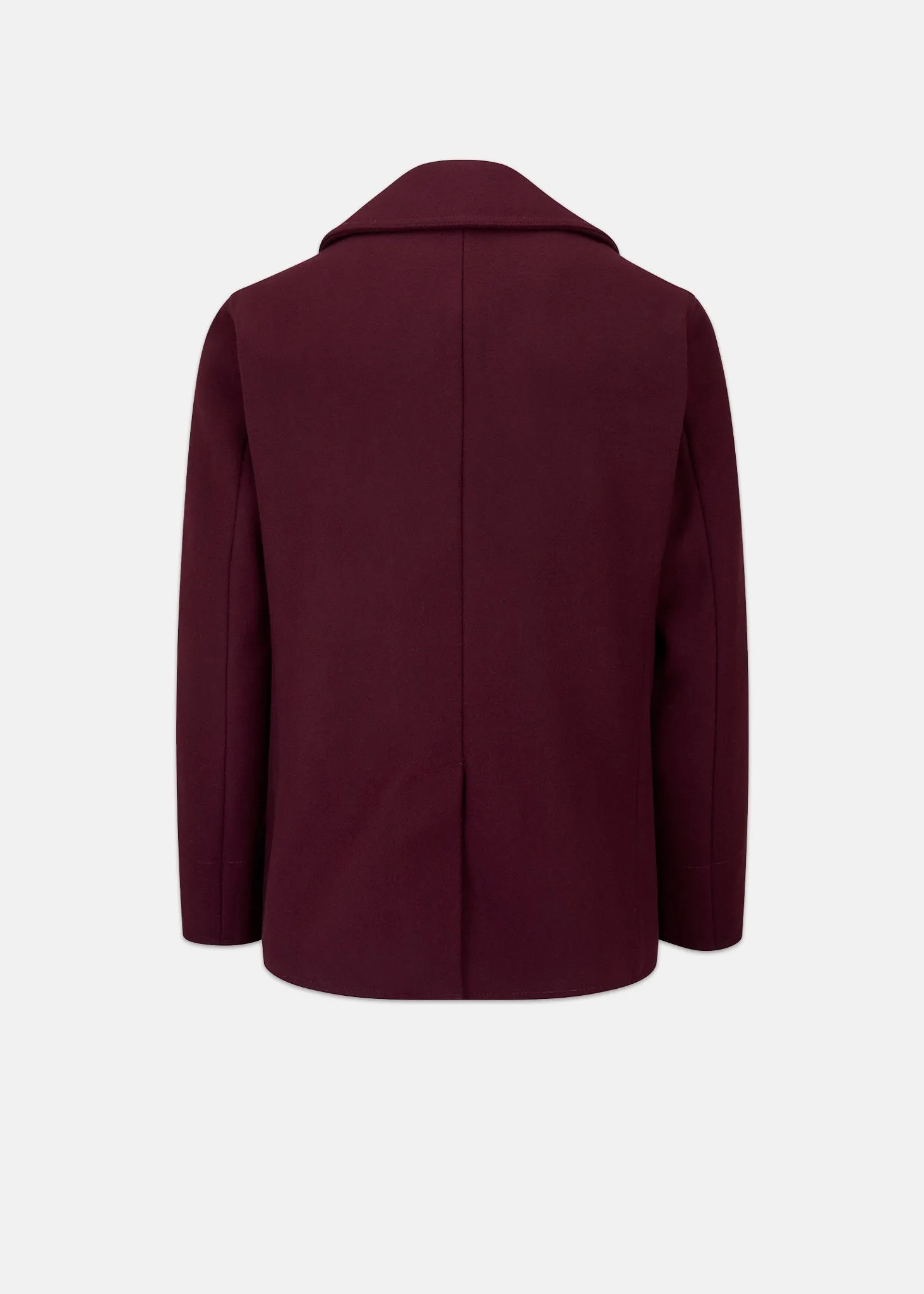 Men's Admiralty Melton Wool Peacoat Burgundy sold by Gloverall product image thumbnail 2