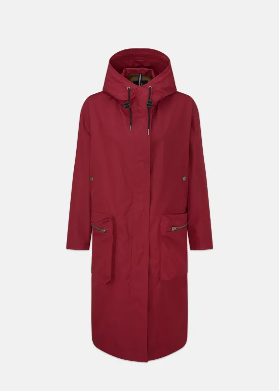 Women's Coleman Parka Bordeaux made by Gloverall