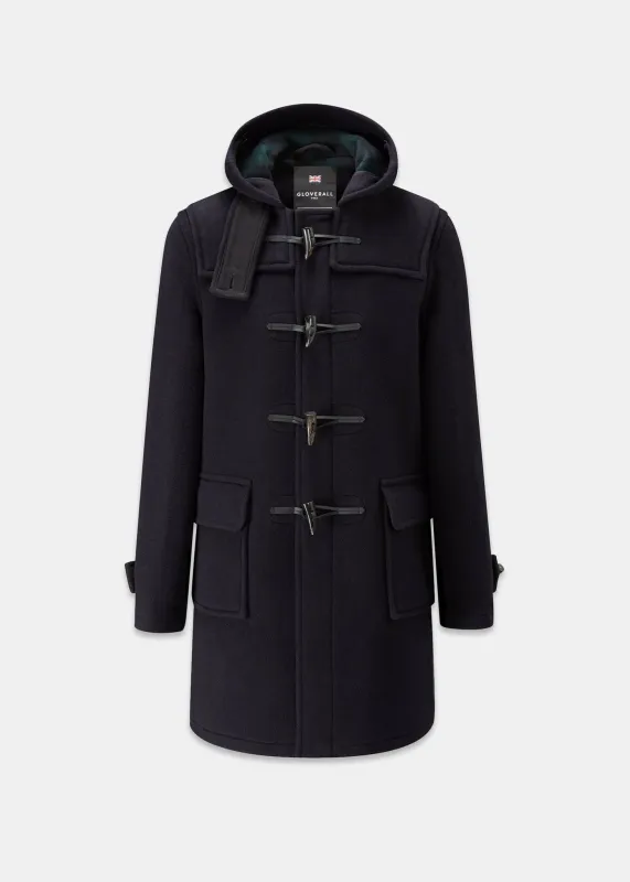 Men's Morris Duffle Coat Navy Black Watch sold by Gloverall