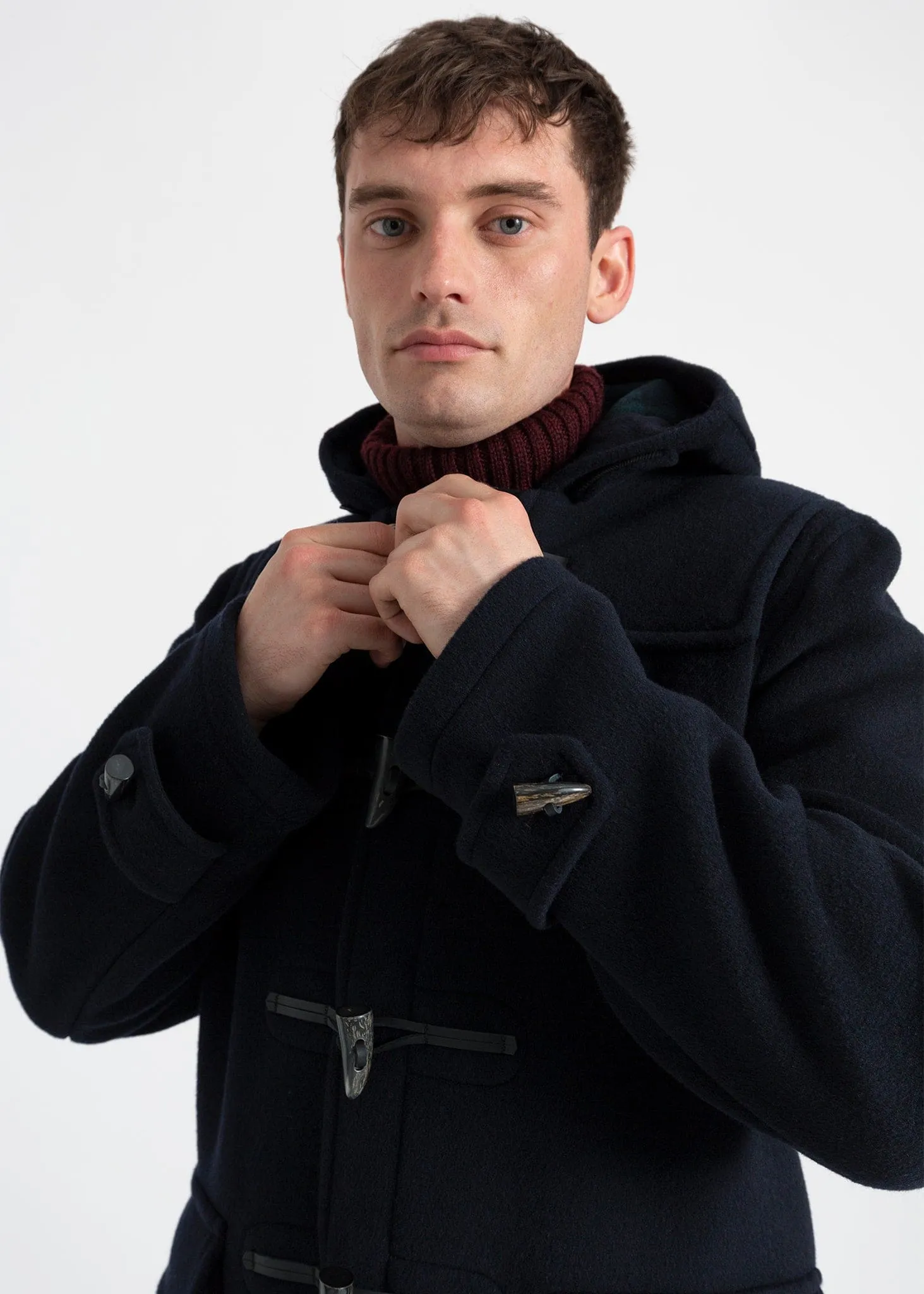 Men's Morris Duffle Coat Navy Black Watch sold by Gloverall product image thumbnail 4