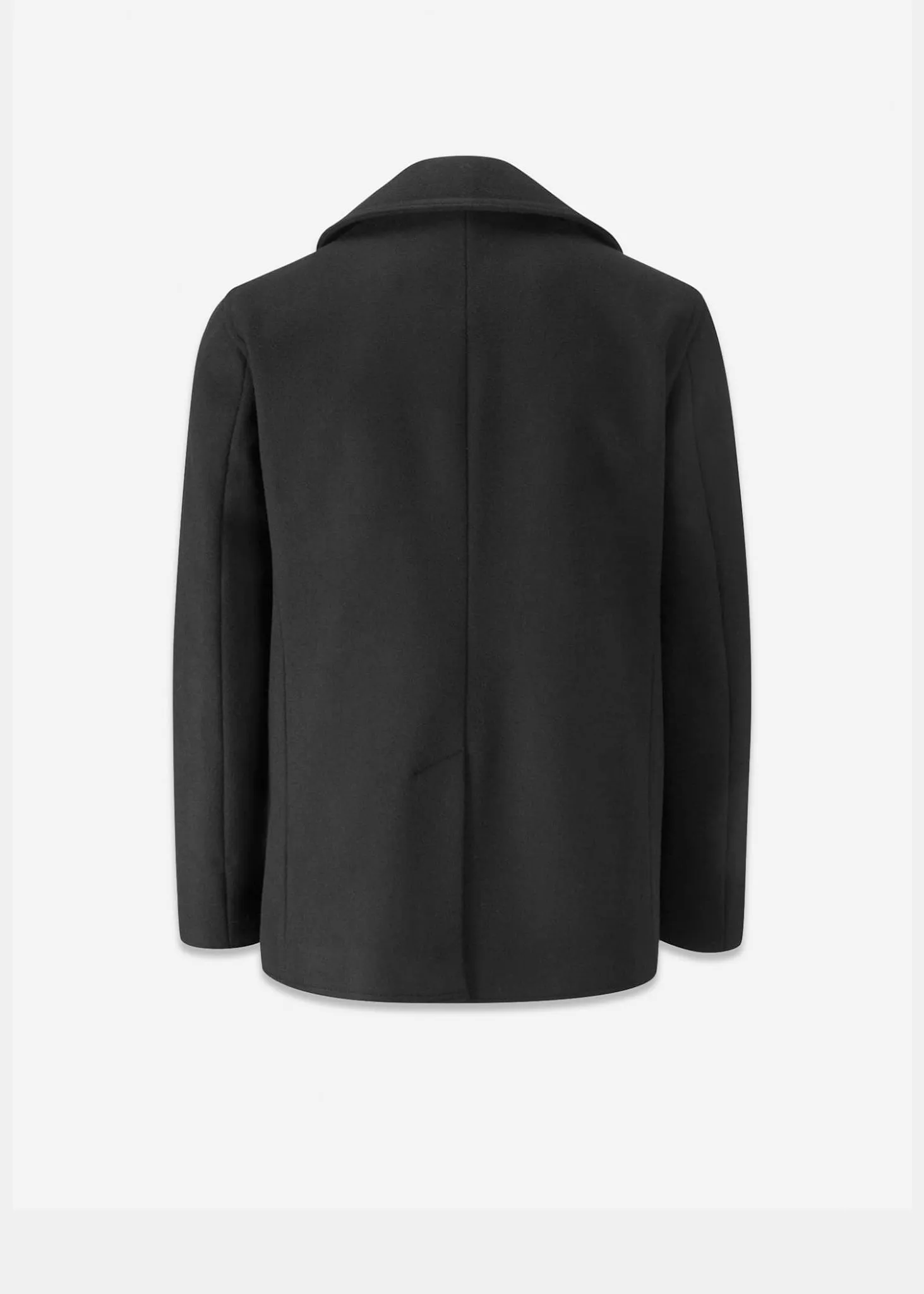 Men's Admiralty Melton Wool Peacoat Black sold by Gloverall product image thumbnail 2