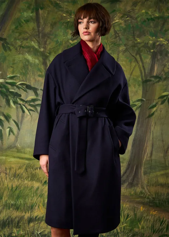 Women's Hepburn Coat Navy made by Gloverall